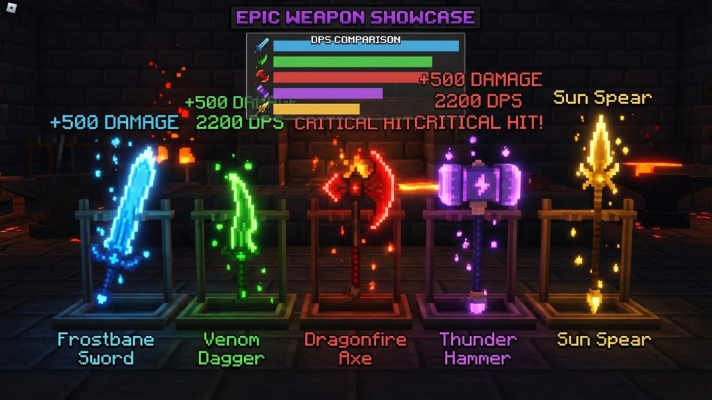 The Forge - Epic Weapon Showcase with DPS Comparison