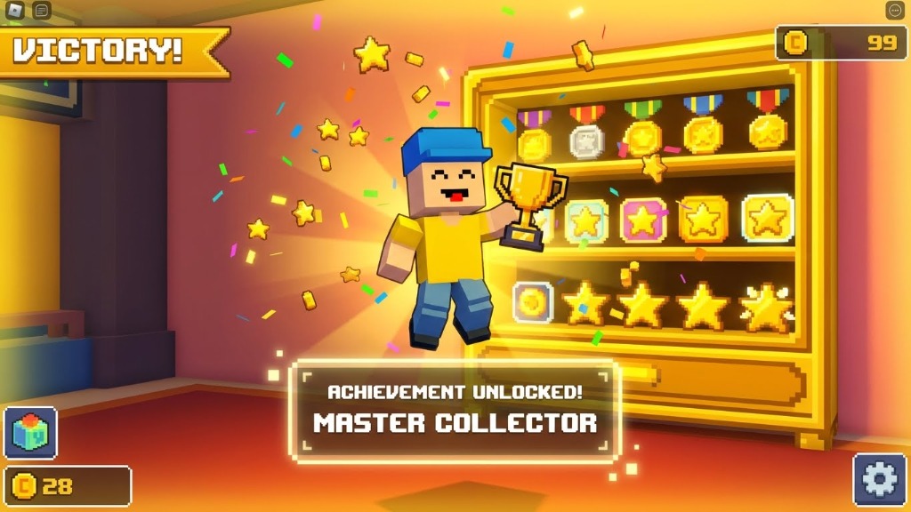 The Forge - Achievement unlocked with trophy and badges